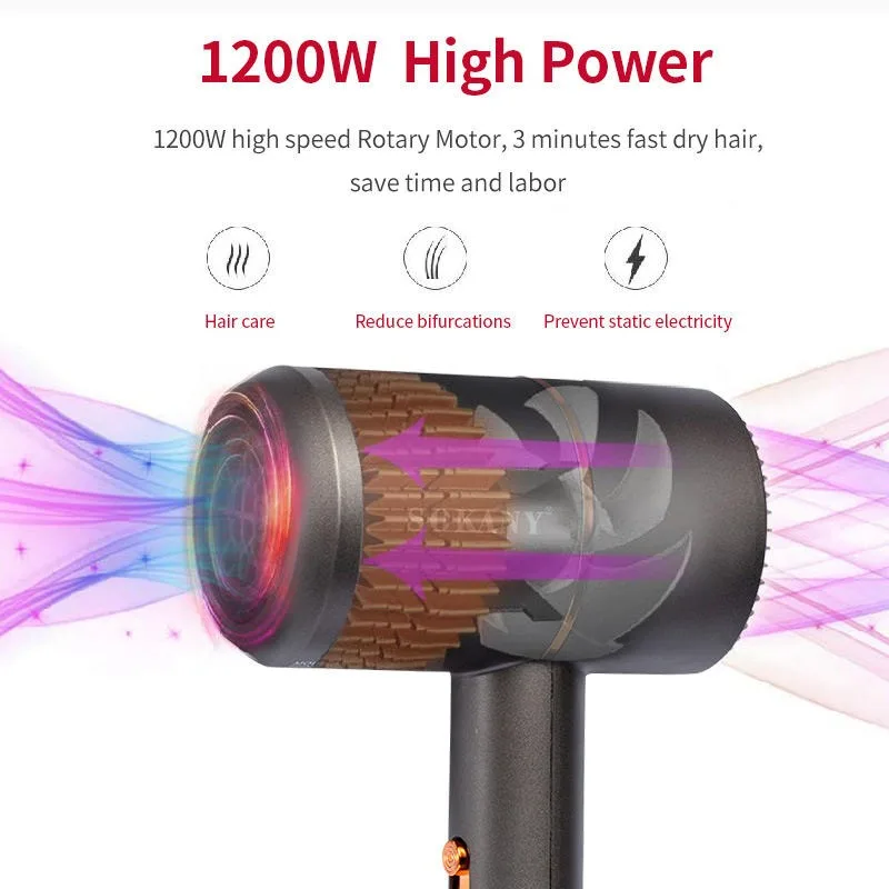 Latest Design Home Hair Dryer 2 Speed 110-240v High Power Hair Dryer Travel Quick Dry Hair Dryer