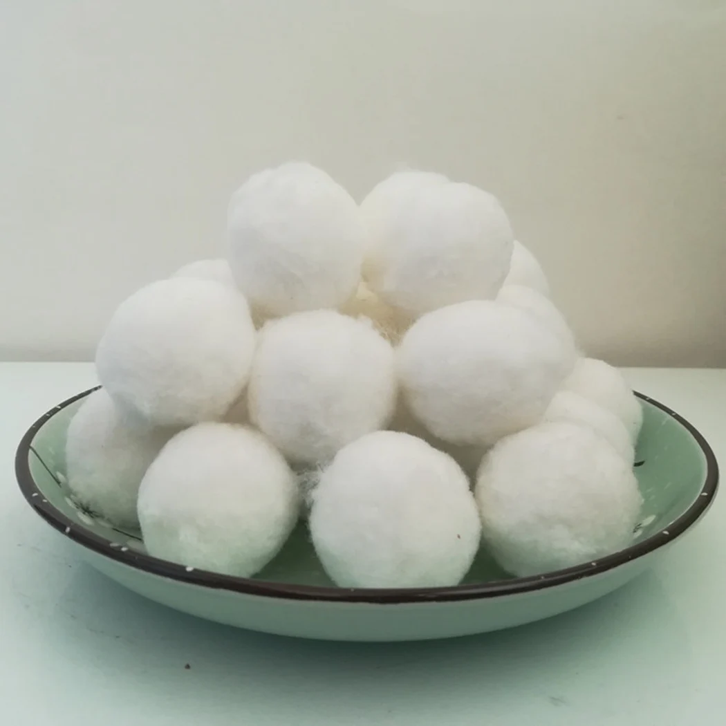 
Fiber ball for circulating water filtration 