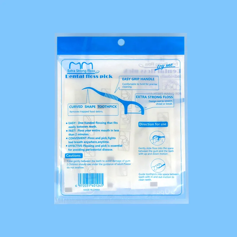 Безопасные Бесплатные гигиены полости рта Pfas, индивидуальная упаковка, лучшие палочки для чистки зубной нити
