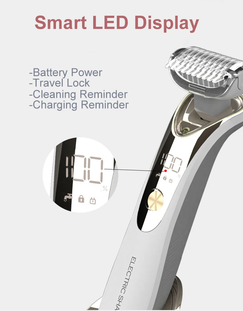 ladyshave bikini trimmer and shaver rechargeable waterproof electric razor for women