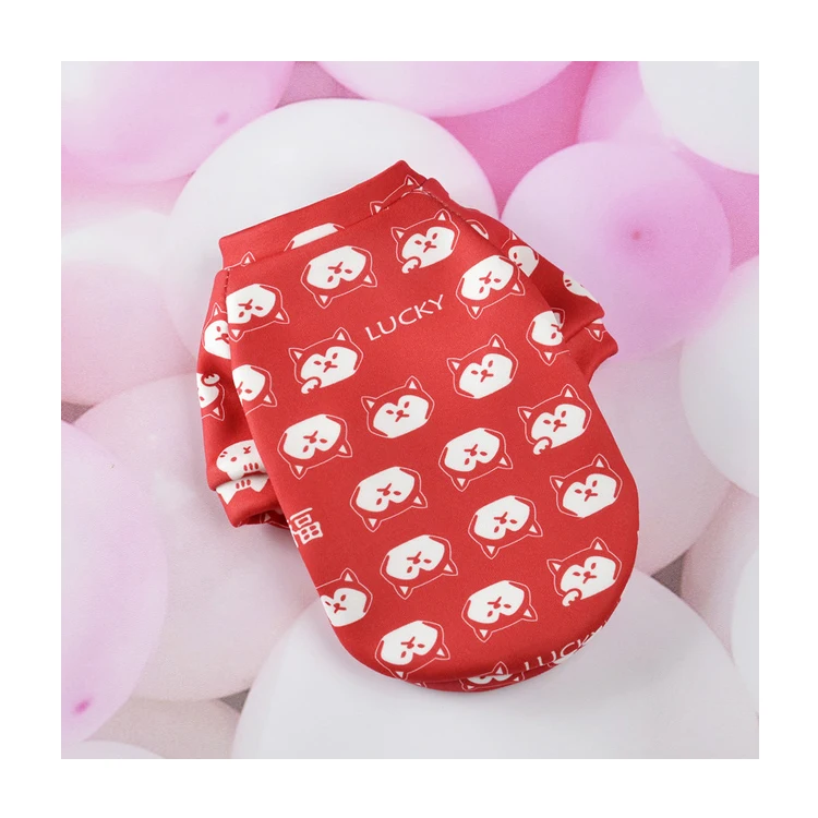 Pet Dog or cat Costume Cute Animal Printed Pet Coat Cotton Soft Pullover Dog Shirt  Sweatshirt Cat Sweater Pets Clothes