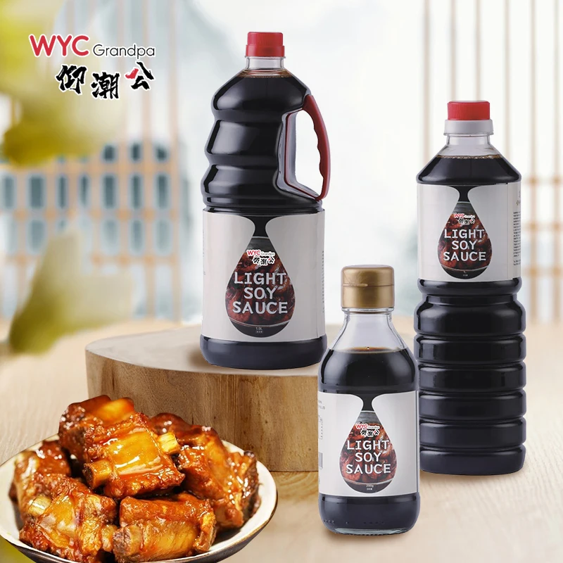 Worchester sauce Food Competitive Factory Price 200l Bulk Light Soy Sauce 500ml 1.86L 1.25L 1L