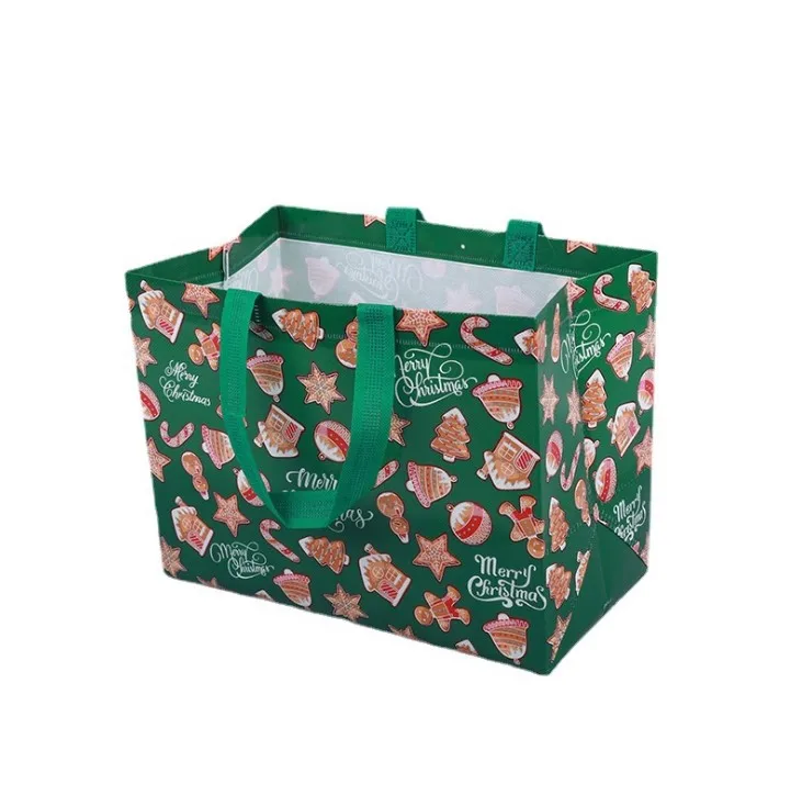 Promotional Customized Design Printed Ecobag Friendly Reusable Foldable Tote Ziplock Pp Non Woven Shopping Bag With Zipper Pouch