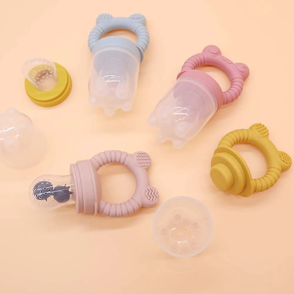 Customized Bpa Free Baby Soother Soft Safe Silicone Baby Food Feeders Pacifier