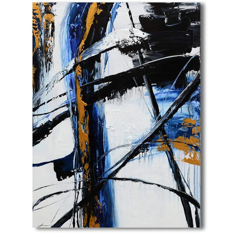 Hand-painted Modern Oil Painting Canvas Painting Living Room Bedroom Decoration Frameless Oil Painting