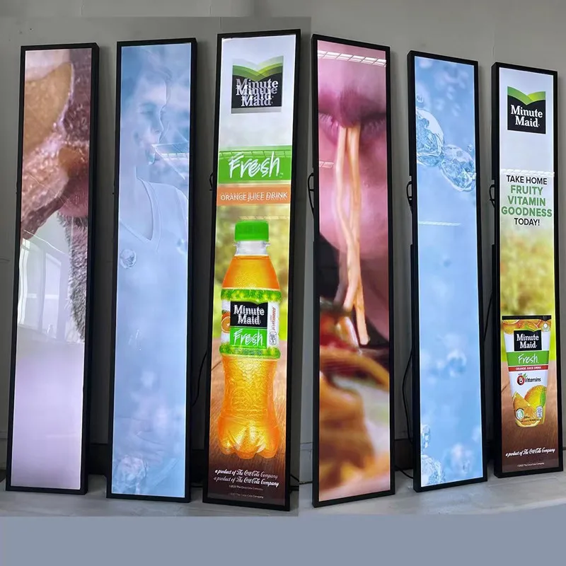 48.8 Inch Stretched Shelf Bar LCD Advertising Display Screen Media Use Wall Mount Video Wayfinding Shopping Malls Retail Stores