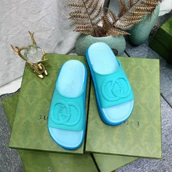 2022 Latest ladies zapatillas luxury GHGH Indoor flip-flops slippers slides Sandals Women Famous Brands design inspired slides
