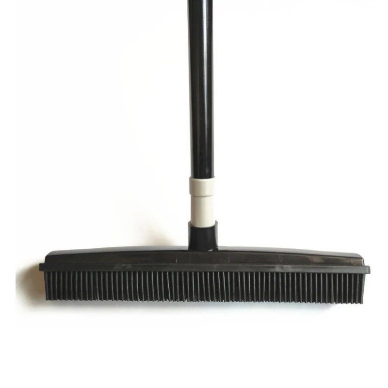 Topwill Carpet Rake Long Handle Pet Dog Hair Rubber Broom Squeegee Fur Remover Broom Carpet Brush