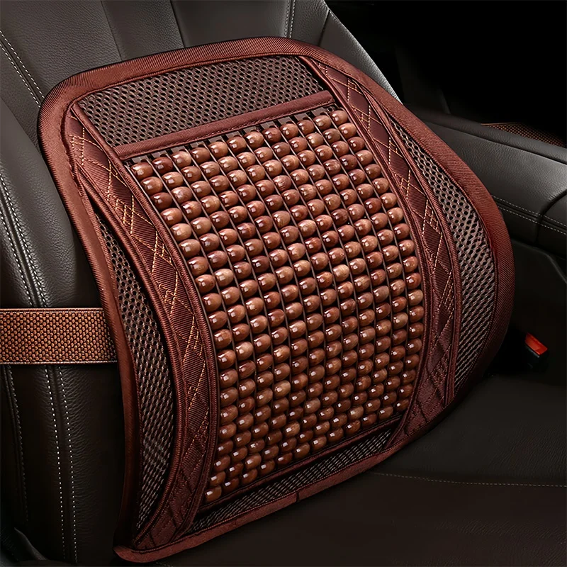 High Quality Wooden Bead Car Massage Waist Lumbar Support Pillow Cushion Interior Accessories