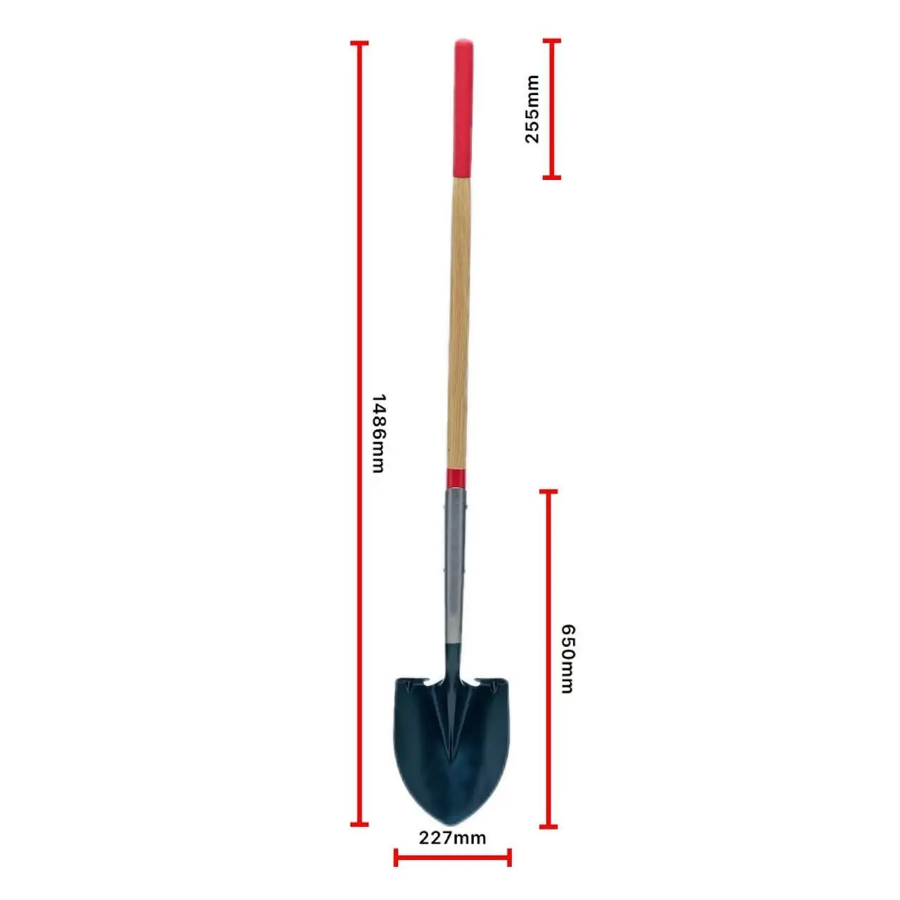 Factory Hot Sale High-quality Carbon Steel Agricultural Construction Industry Garden Shovel for Farmer With Long Wooden Handle