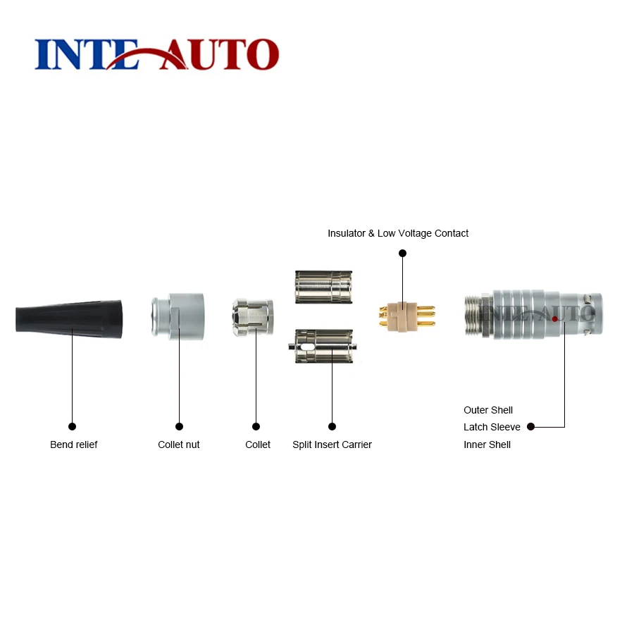 High-Quality 00B 0B 1B 2B 3B Compatible FGG EGG Connector Reliable Electrical pull-push metal low voltage high density connector