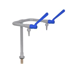 Laboratory Cleanroom Corrosion Resistance Copper Two Way Swan Neck Water Faucet Cold Hot Lab Water Tap