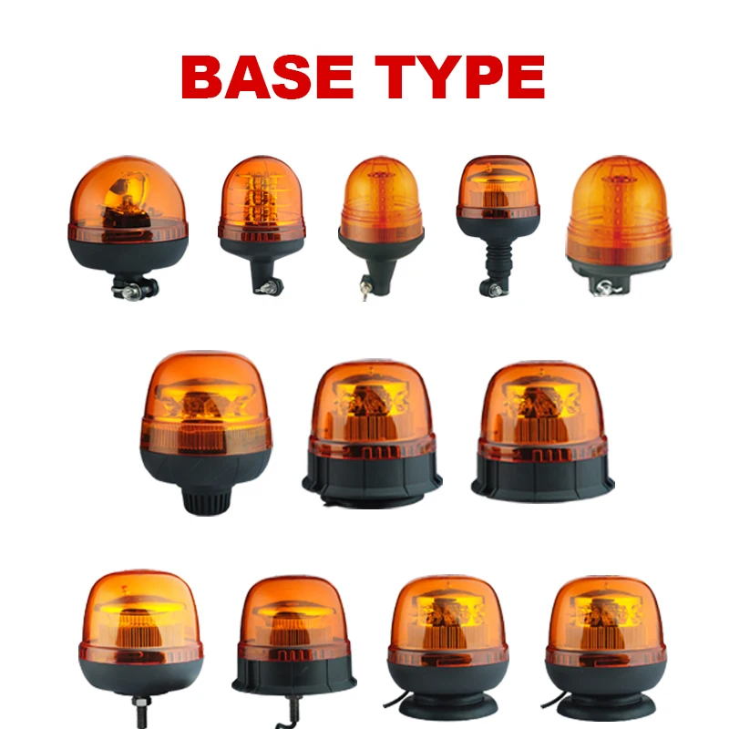 Vehicle Tractor Amber Emergency Led Safety Strobe Warning Light Car Roof Top Hazard Warning Rotating Flashing Safety Signal Lamp
