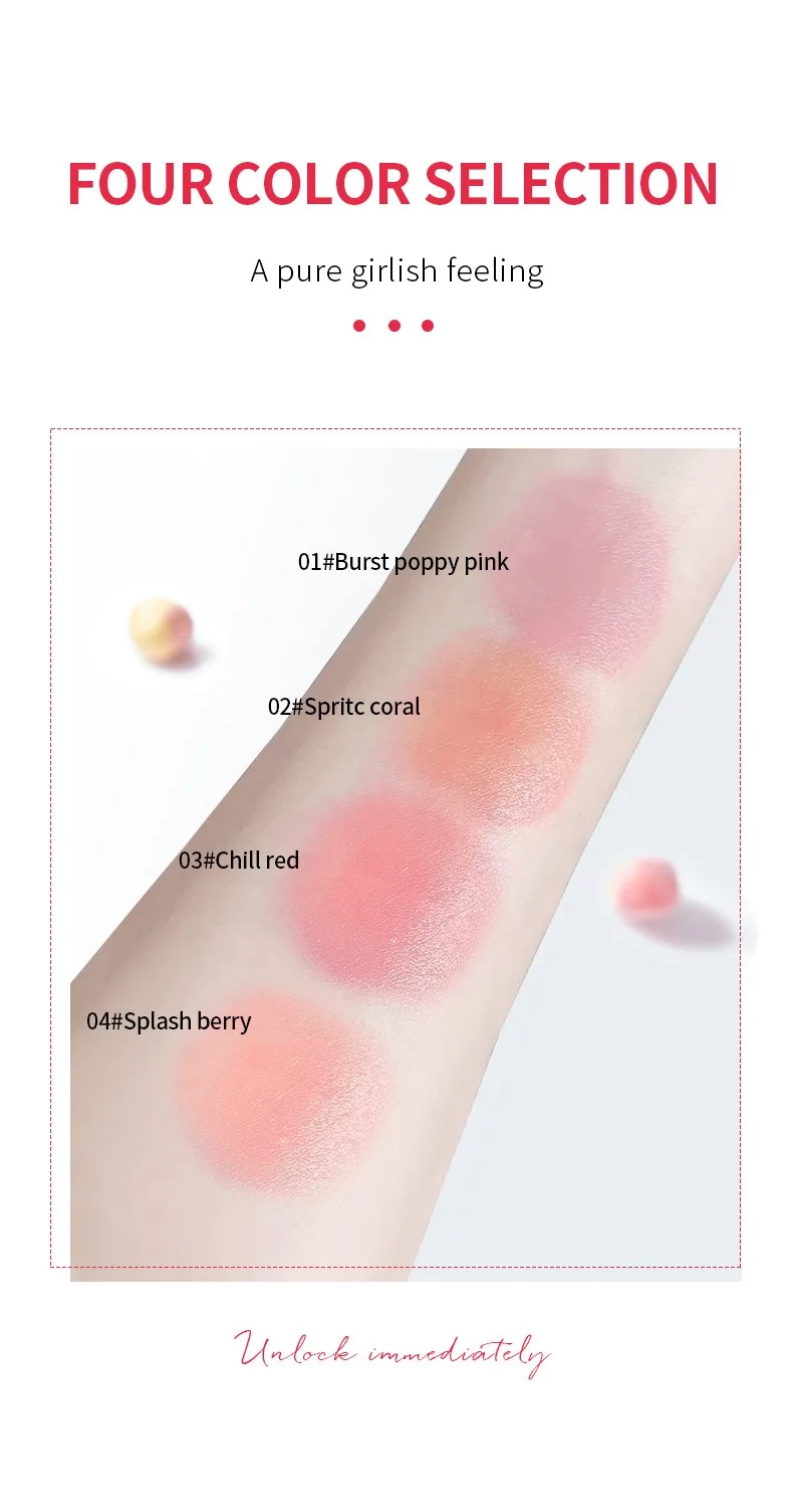 Naturally High Pigmented Waterproof Makeup Vegan Cruelty Free Paraben Free Natural Vegan Cruelty Free Long Lasting Jelly Blush