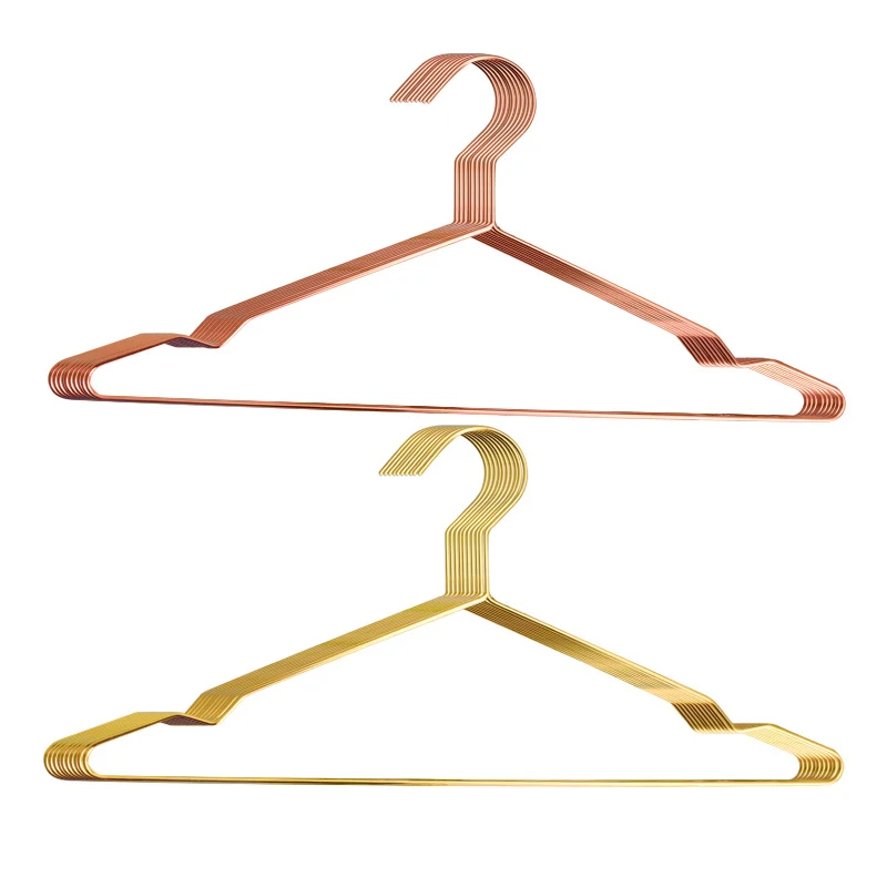 New design metal rose gold laundry clothes hanger space saver for clothes and hanger coat hook dry cleaning