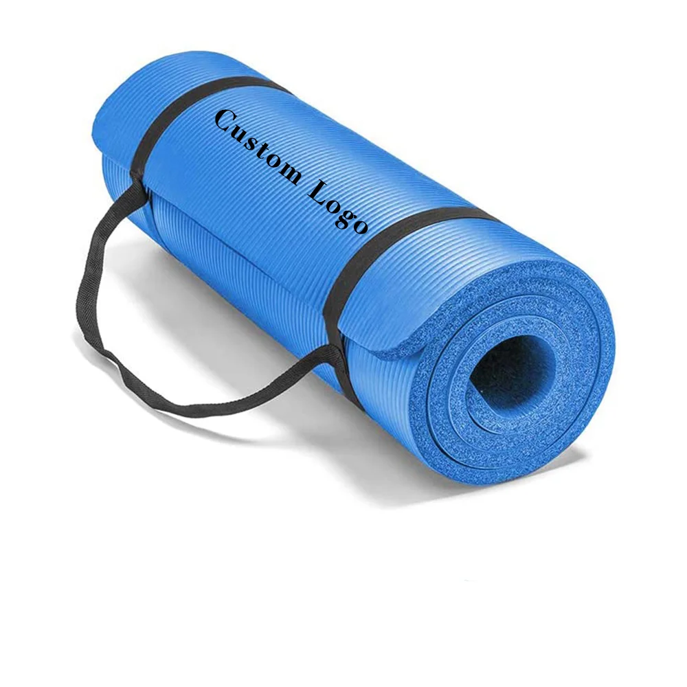 Wholesale Cheap Gym Exercise Fitness Mats Custom Logo Eco Travel 8mm Waterproof natural rubber yoga mat
