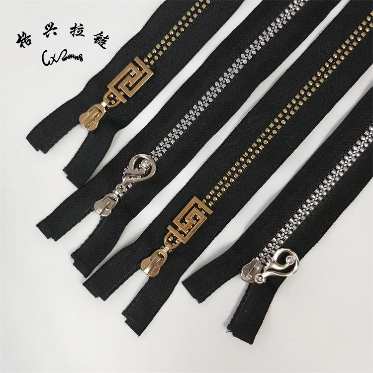 Wholesale Custom 5# Plating Teeth Resin Plastic Zipper