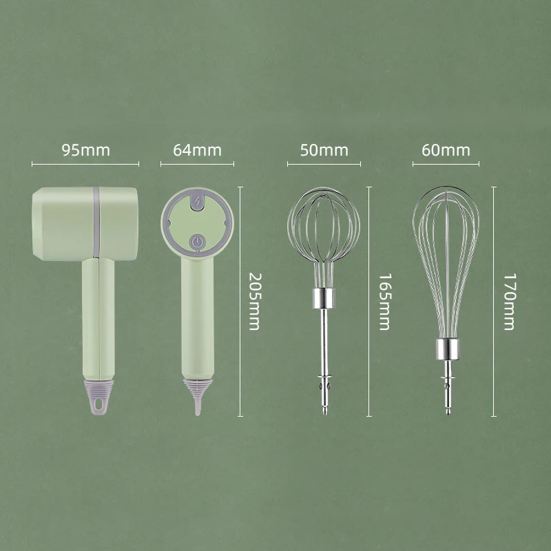 Wireless Electric Egg Beater Home Mini Cream Automatic Beater Cake Baking Handheld Charging Mixer