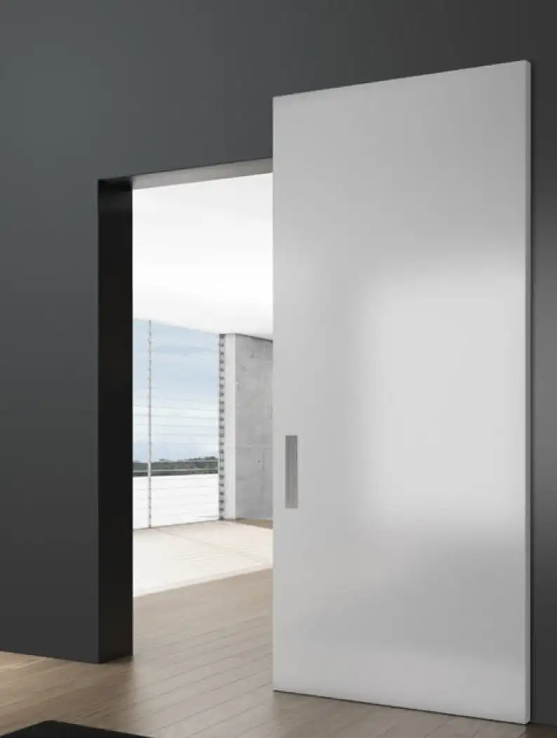 Ghost door sliding hidden doors hardware kit,back sliding door system, Magic sliding door