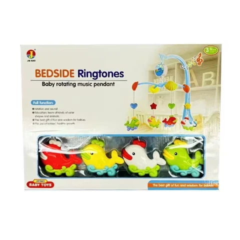 Child Infant Sleep Puzzle Baby Rotating Music Pendant Toys Fish Shape Baby Bedside Ringtones Toy 8-Tone Piano Sound For Kids