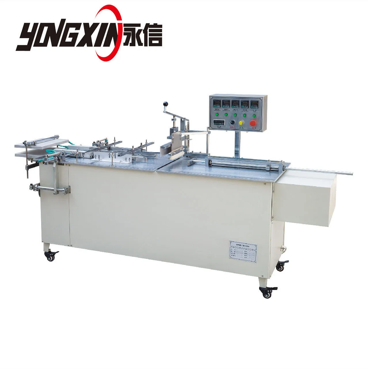 eyelash packaging storage boxes semi-auto cellophane wrapping machine with BOPP or PVC film 3d transparent film