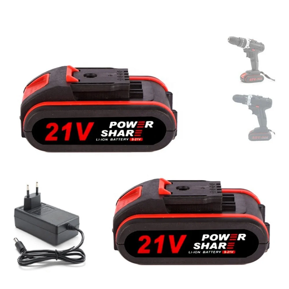 21V Cordless Impact Drill Battery Power Battery,Replace 48VF 36VF 88VF Replacement Battery