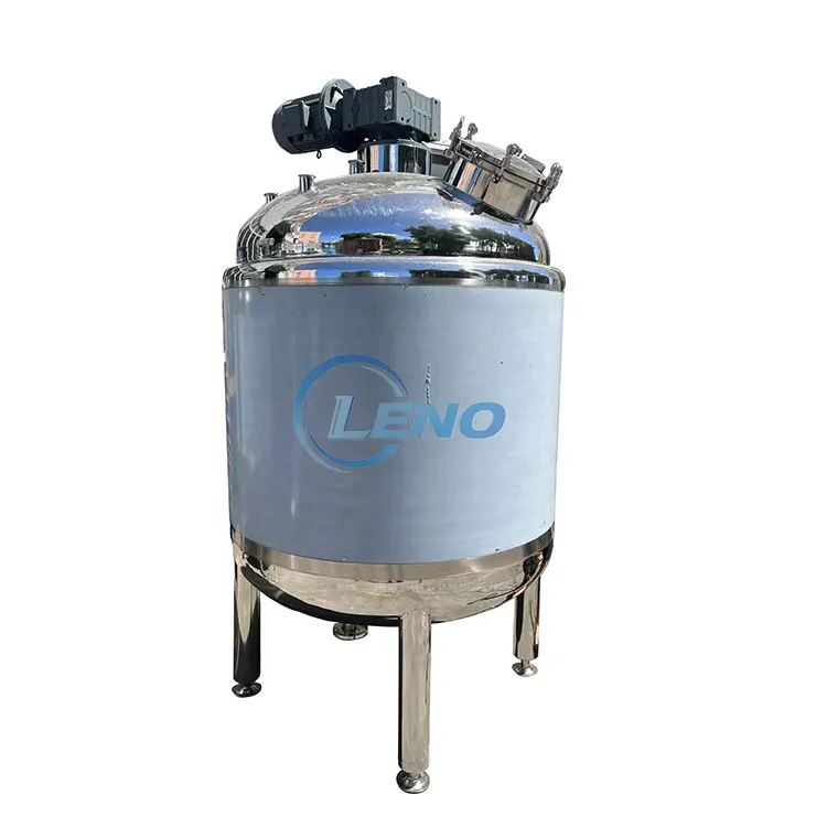 SS304 316 Double layers  Cooling jacket hot water electrical heating heated jacket tank