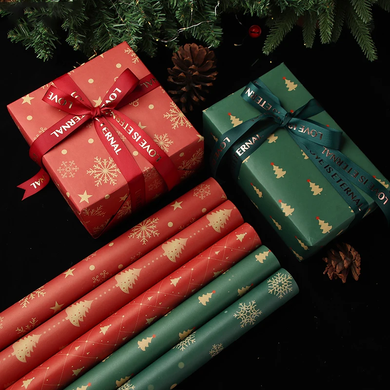 Gift Wrapping Tissue Paper Roll 2021 New Fashion Custom Printed Flower High Quality Christmas Paper Crafts Digital Printing
