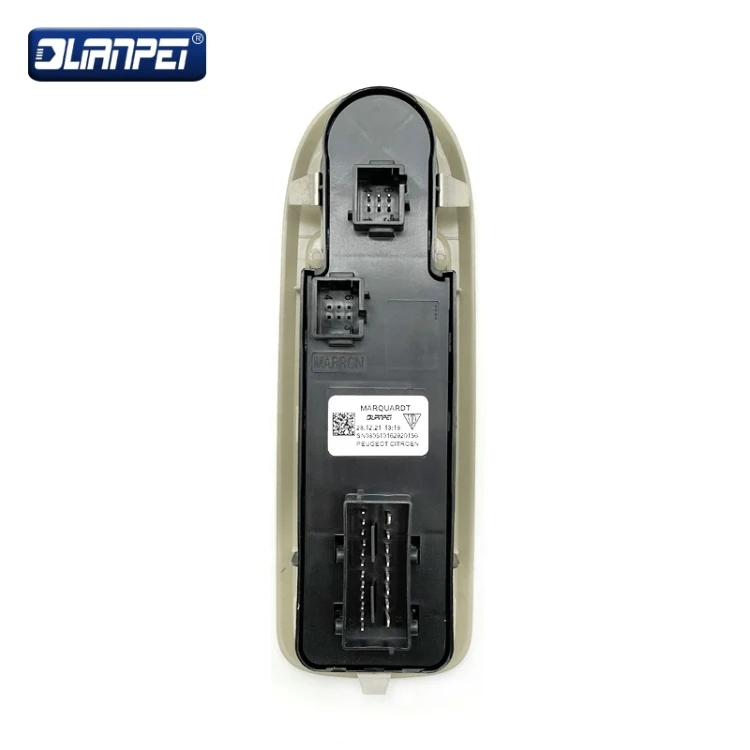 Electric Power Window Master Switch 96666289ZE 98060866Z Window Lifter Switch For Peugeot 408 308 Black And Beige 2 Colors
