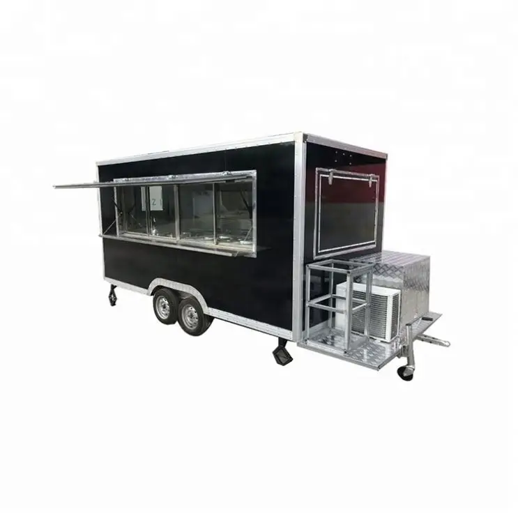 China Mobile Food Trucks Trailers Truck Vending Cart With Generator