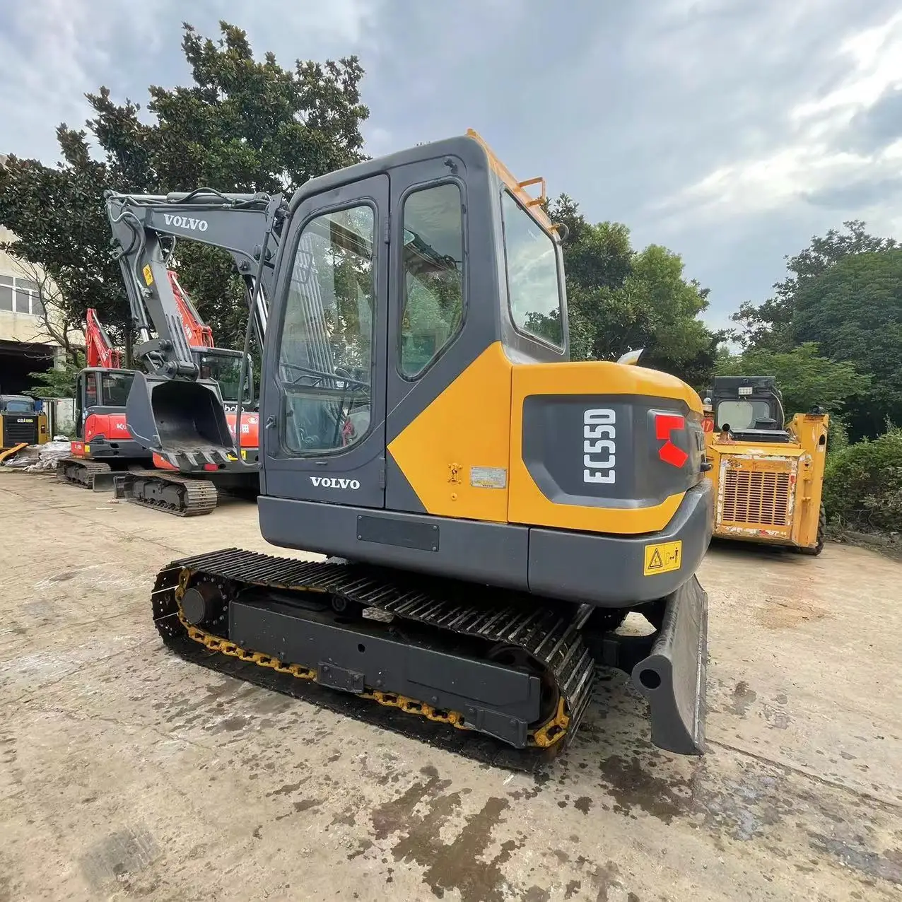 used excavator volvo ec55d on sale