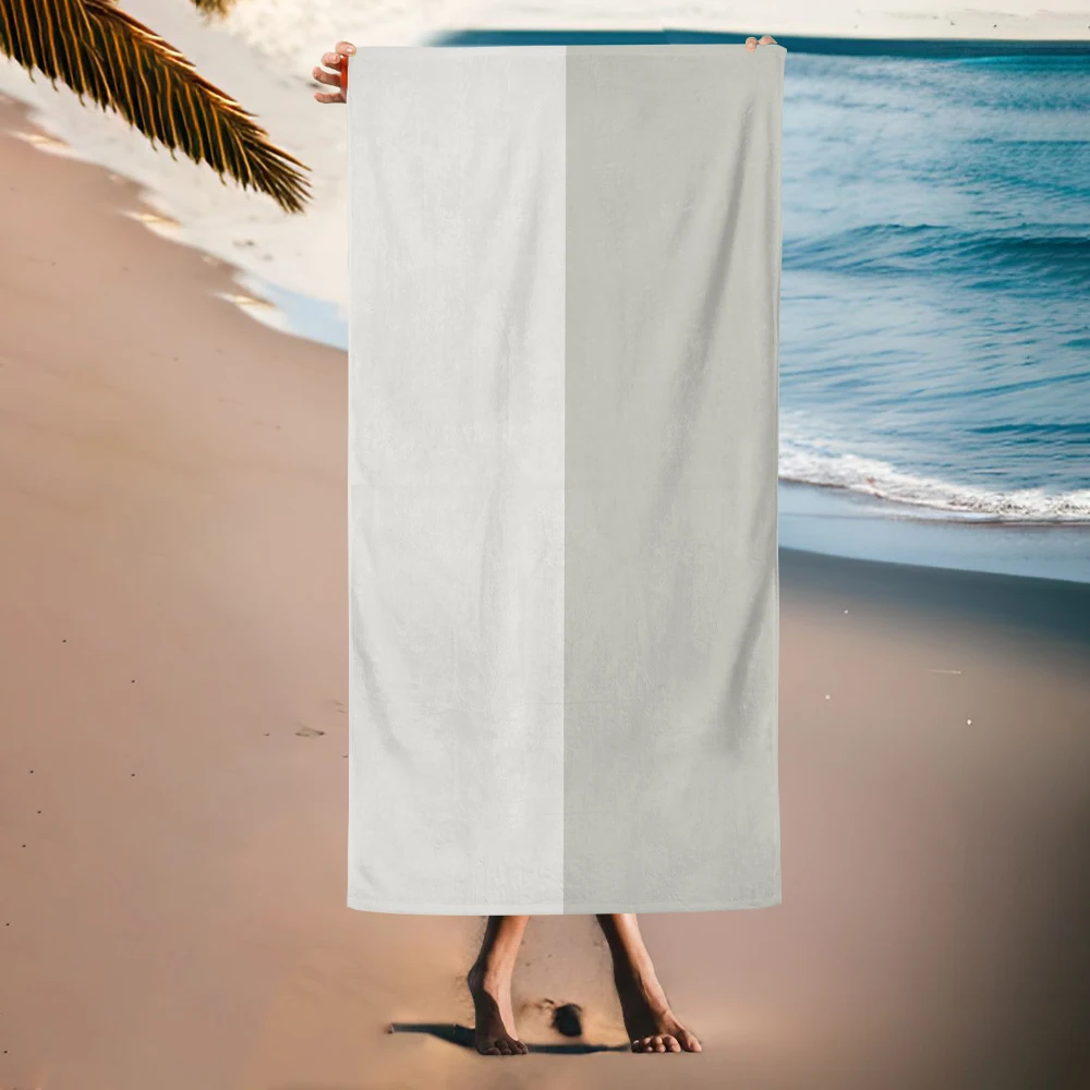 Custom microfiber suede extra large quick dry,sand free stripe beach towels with logo custom print/