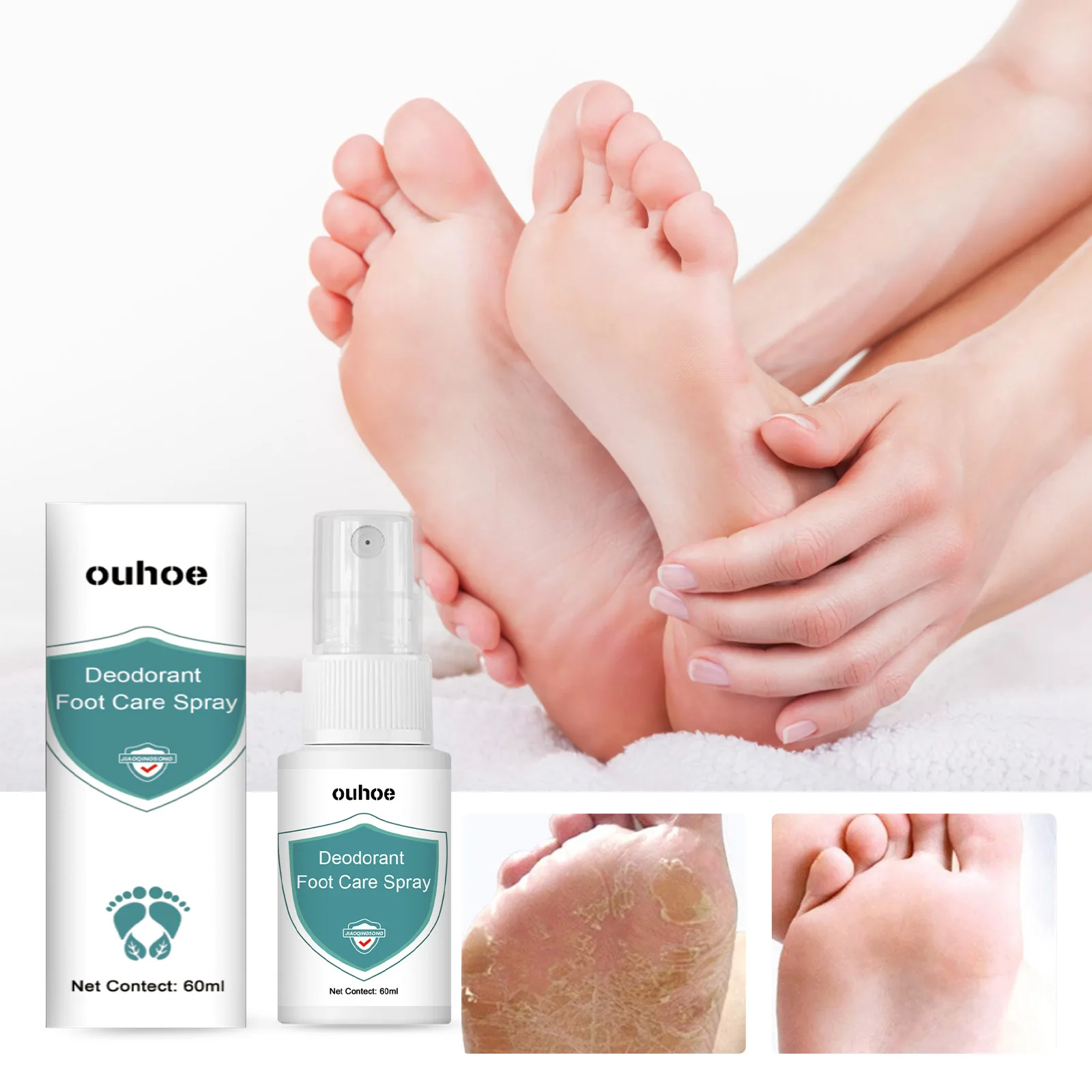 OUHOE Private Label 60ml Foot Care Deodorant a moin de 1 Dollar Old Spice Body Spray