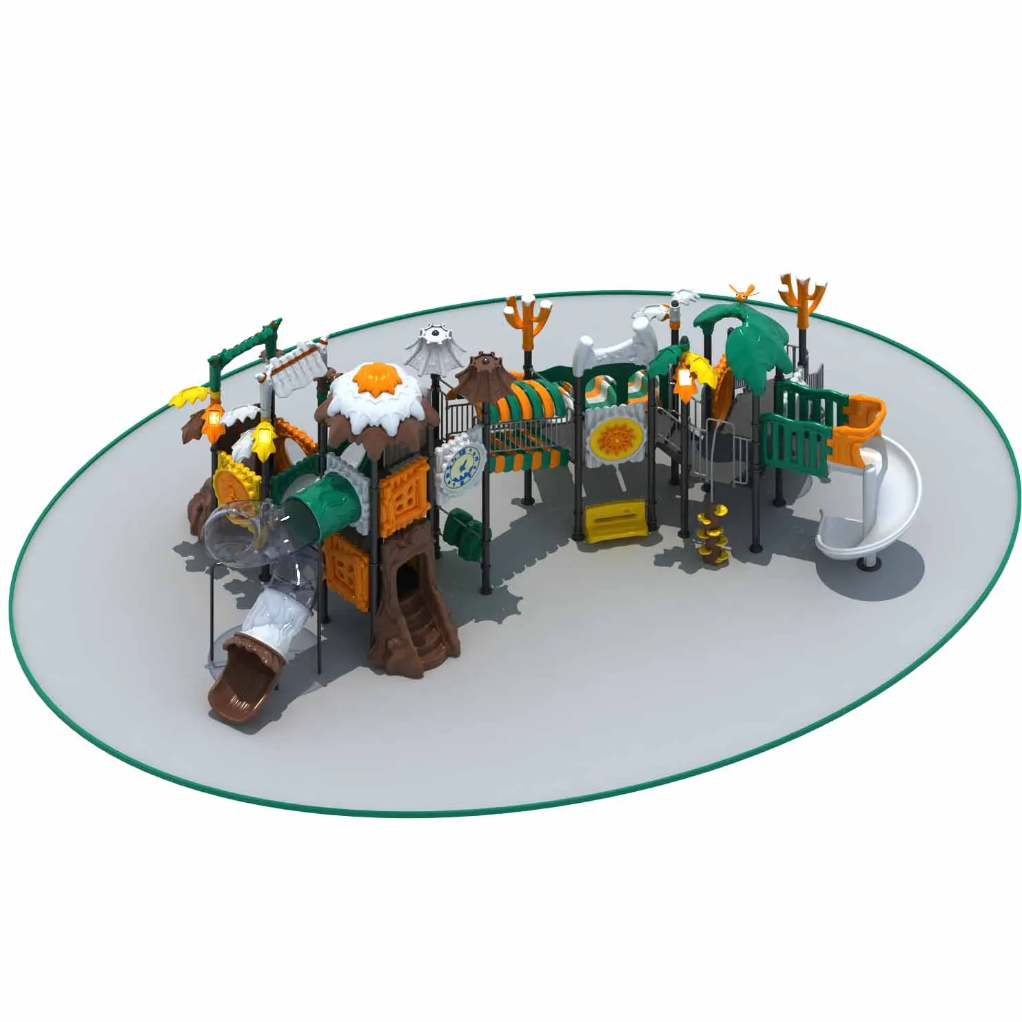 Vasia Outdoor Giant Slides Structure Children Climbing Game Zone For Exciting Activity