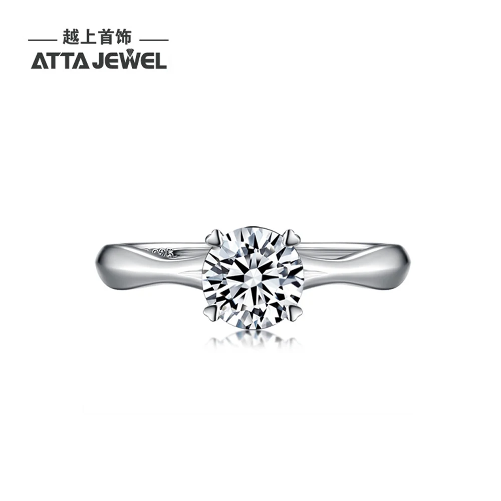 diamond cz ring 925 sterling silver ring jewelry women Romantic design