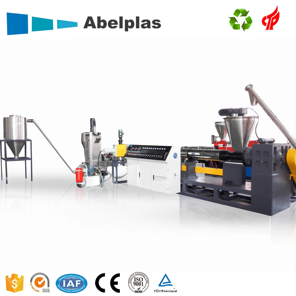 New Design Automatic Waste Plastic PE/PP/BOPP/LDPE/LLDPE/HDPE/PS/EPS/XPS/EVA Film Pelletizing Recycling Machine Line