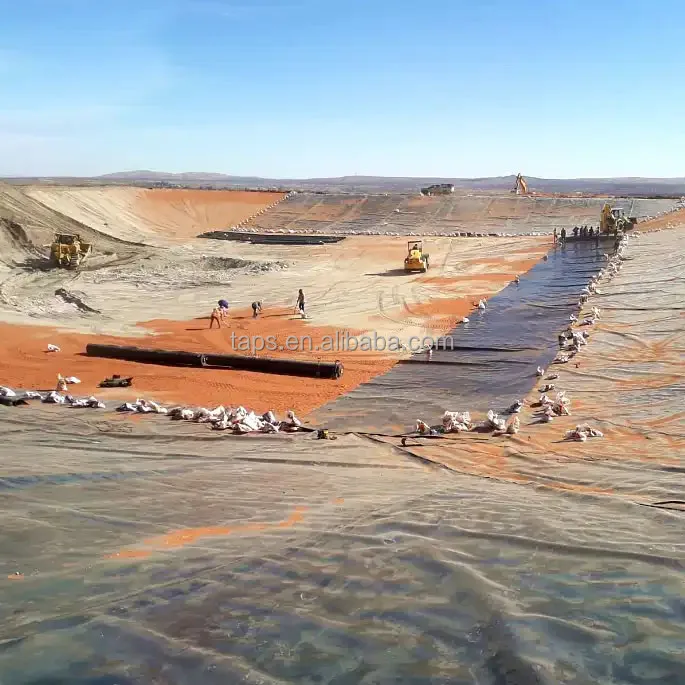 Fish Farm Pond Liner Hdpe Geomembrane 1mm 1.5mm 2mm