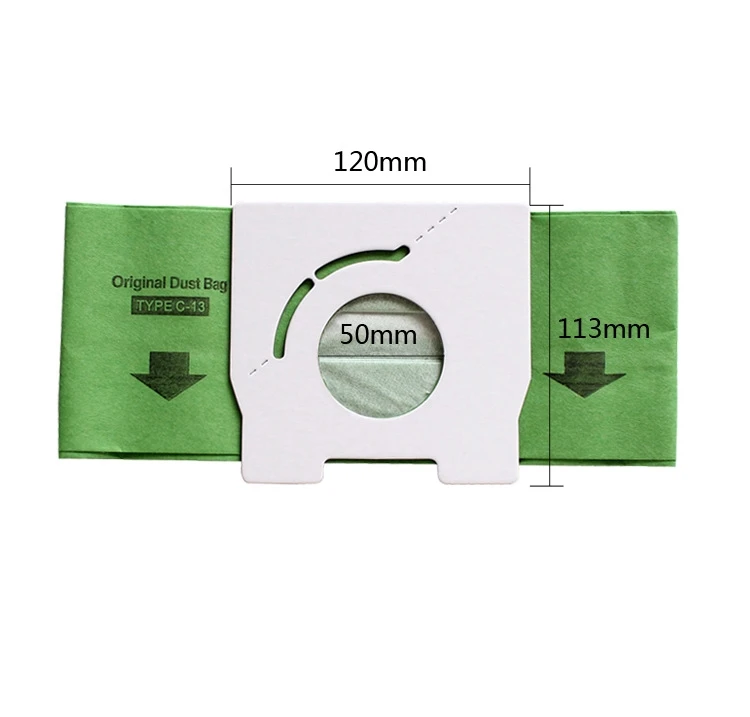 C-13 Universal Disposable Paper Vacuum Cleaner Dust Bag Replacement Parts for Panasonices MC-CA291 MC-CA391 MC-CA301
