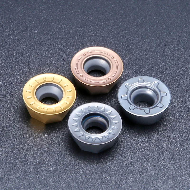 HUHAO CNC lathe machine rpmt turning cutter round type Turning blade RPMT Carbide Insert coated steel grooving inserts