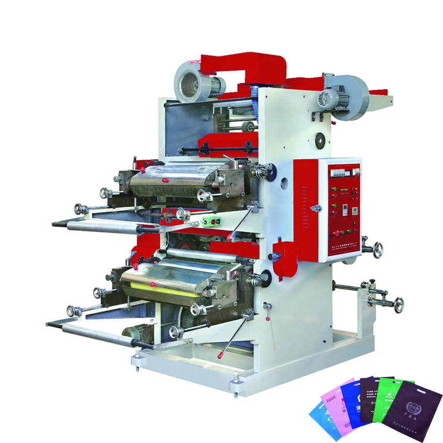 Chromatography systems adopts roll to roll automatic 2 color flexo printing machine