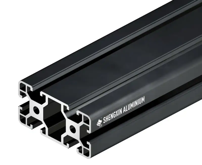 6 м, экструдированный черный анодированный промышленный алюминиевый каркас, 3030 4040 4080, 8080 т слот, алюминиевый профиль, производитель