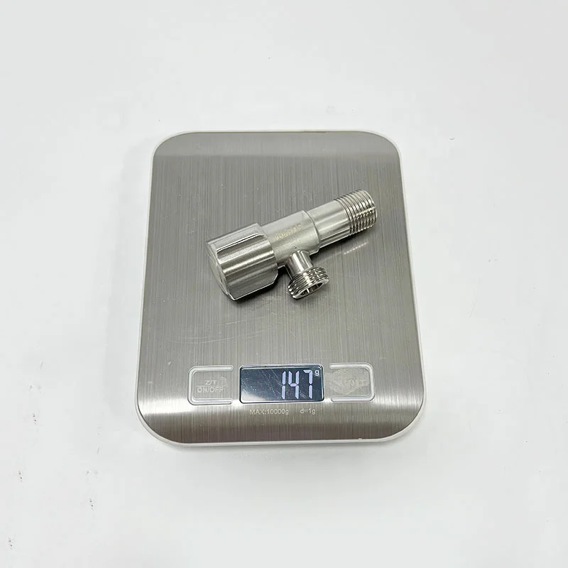 Лидер продаж, оптом, картридж с угловым клапаном из нержавеющей стали 304, треугольный клапан для умывальника, угловой клапан для туалета