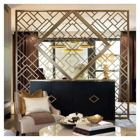 Metal Fit Out Projects Supplier Of 304 10mm Laser Cut Decorative Privacy Screens Stainless Steel 316 Sand Blasting Wall Divider