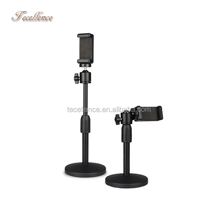 Selfie and Live Stream Cell Phone Accessories Holder Stable Mobile Stand Phone Holder for Desk