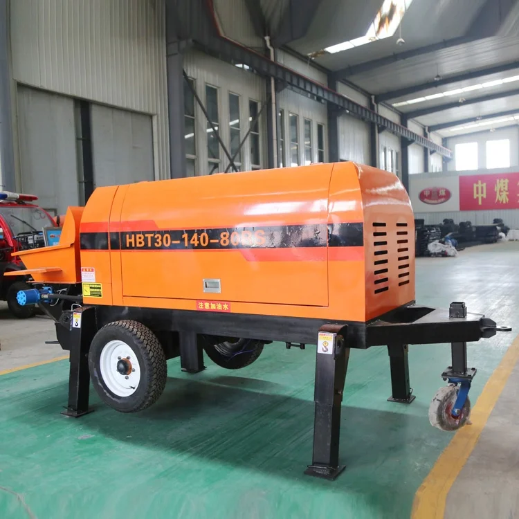Small Mortar Pump Concrete Pump Machine Concrete Mixer With Pump Diesel Concrete Pumps Truck For Sale