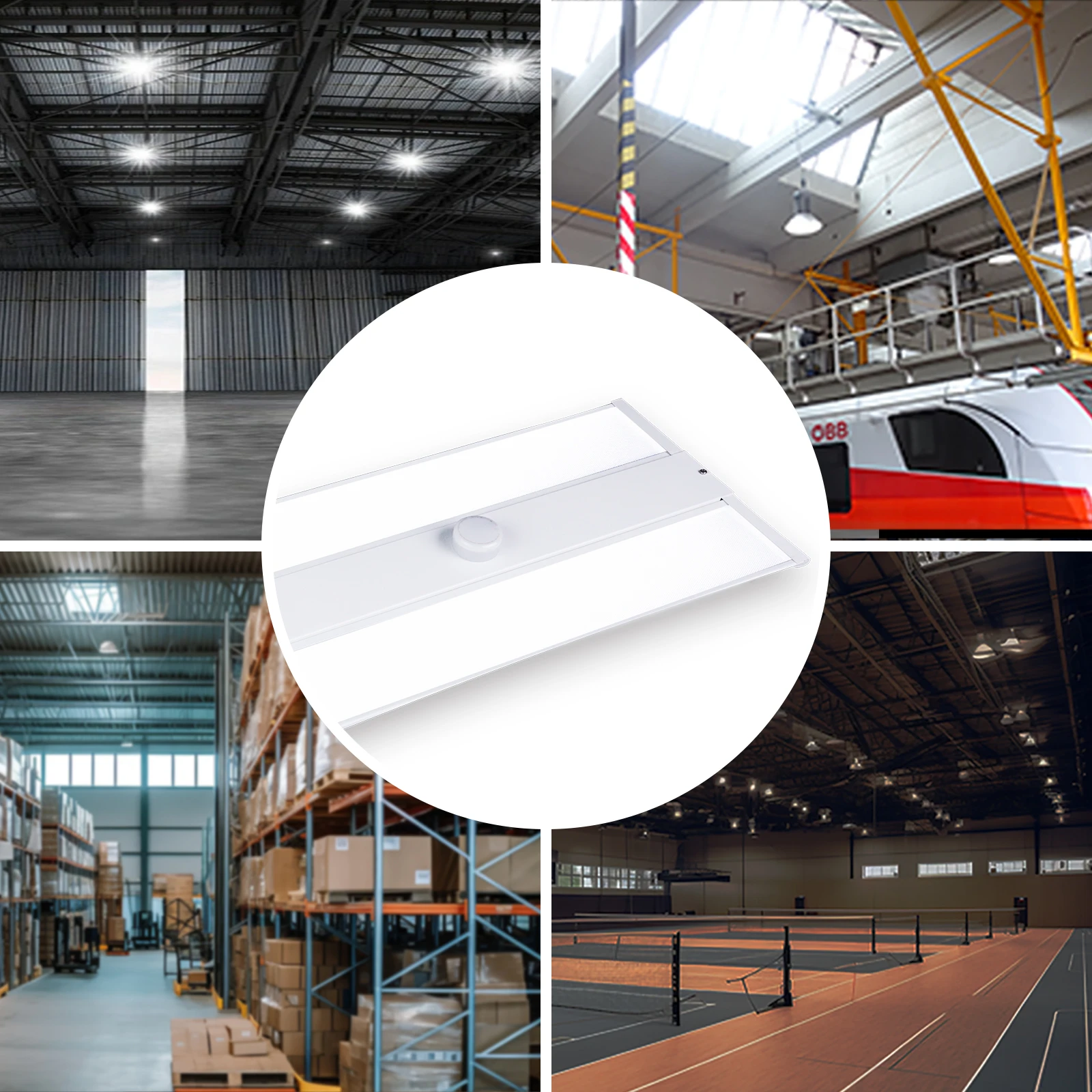 Zigbee Intelligent Control System Warehouse Linear Led Shop Sensor Dimmer Led High Bay Light