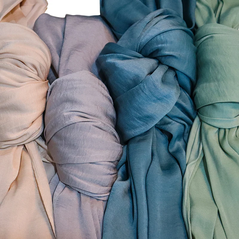 Popular Malaysia Velvet Satin Hijab crepe jazz chiffon shawls tudung supplier sarong