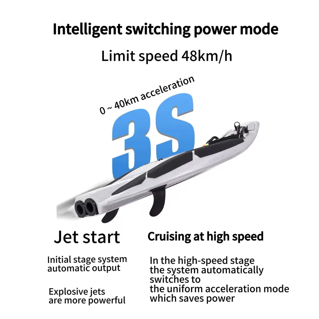 Electric surfboard EPP dual jet power controlled speed sea jet water pedal