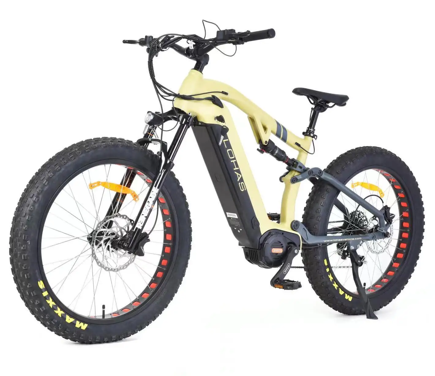 2023 автомобиль LOHAS Bafang M620 1000 Вт электрический велосипед с полной подвеской и толстой шиной 26*4 0