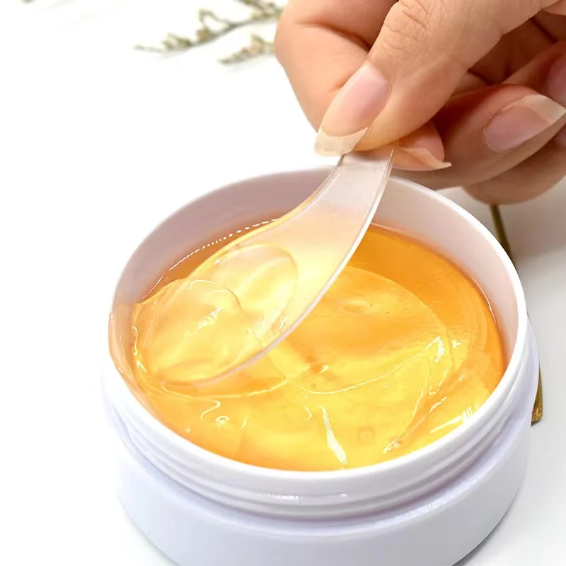 Eco Friendly Collagen Gold Eyepatch Anti Puffy Dark Circles Crystal Eye Pads Pink Gold Under Eye Hydrogel Patch for Eye Darkness